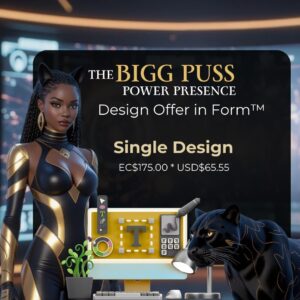 The Bigg Puss Power Presence™ – Design Offer In Form (Single Design)